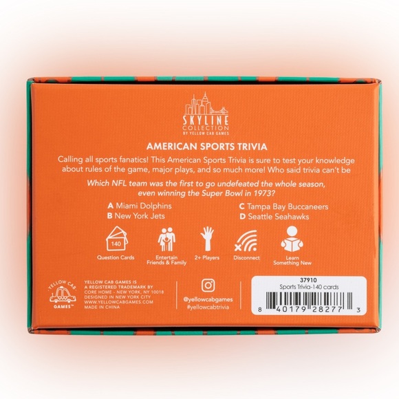 Skyline Collection by Yellow Cab Games American Sports Trivia Set 140 Cards NWT - Picture 4 of 7